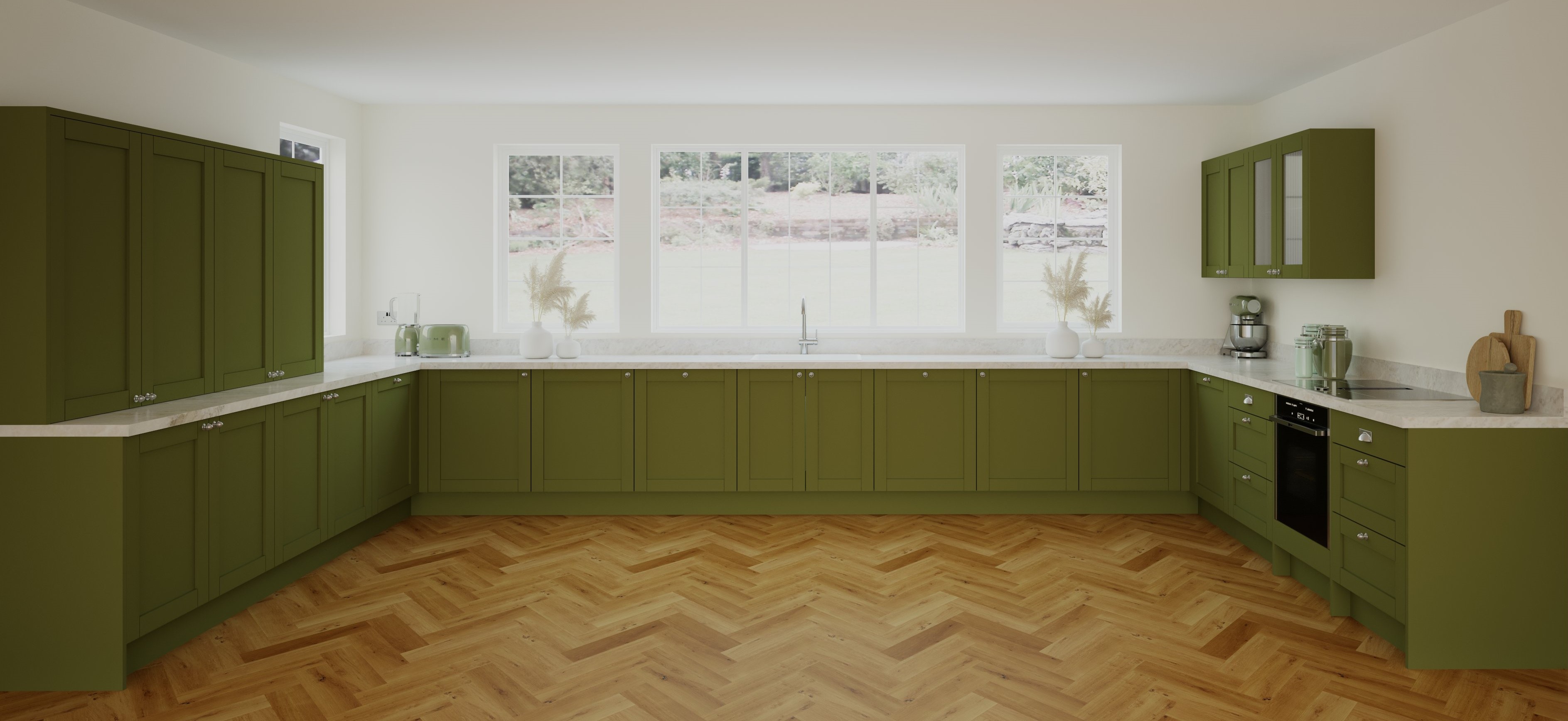 U Shape kitchen created with Autokitchen