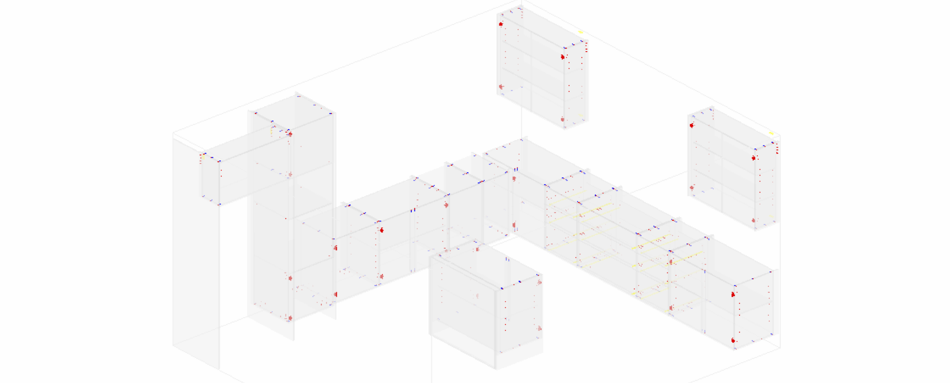 L Shape kitchen imported into Cabcode